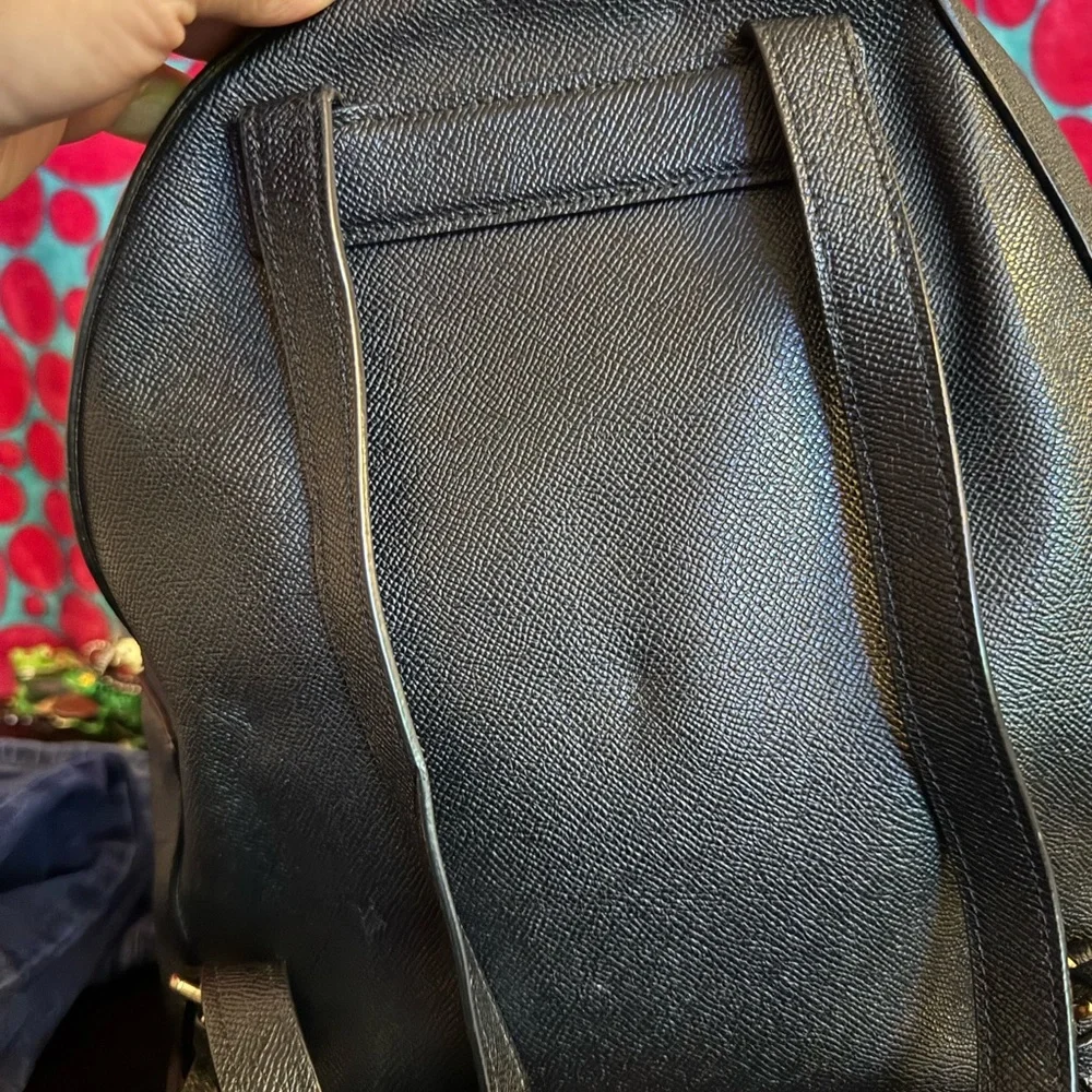 Coach Black Textured Men's Backpack - Picture 8 of 8